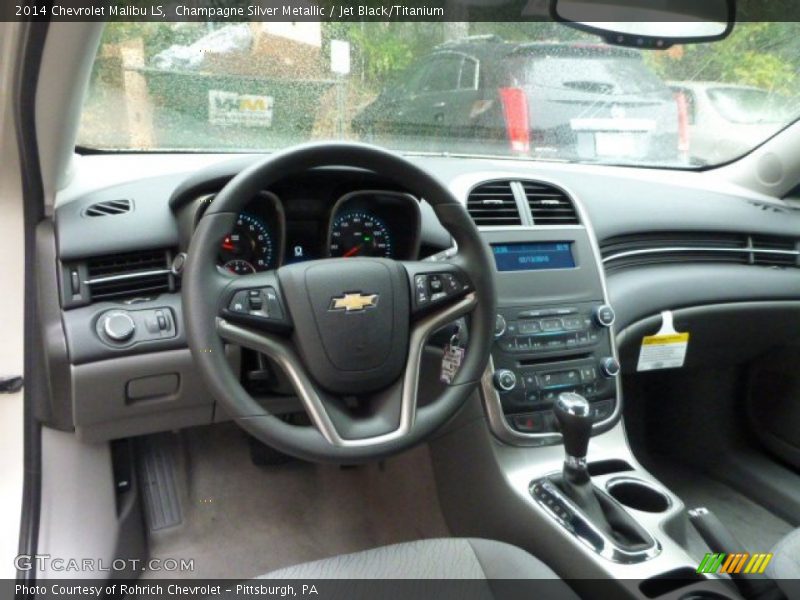 Champagne Silver Metallic / Jet Black/Titanium 2014 Chevrolet Malibu LS
