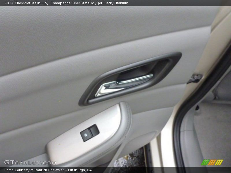 Champagne Silver Metallic / Jet Black/Titanium 2014 Chevrolet Malibu LS