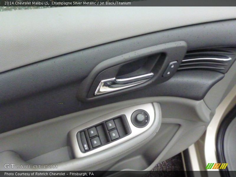 Champagne Silver Metallic / Jet Black/Titanium 2014 Chevrolet Malibu LS
