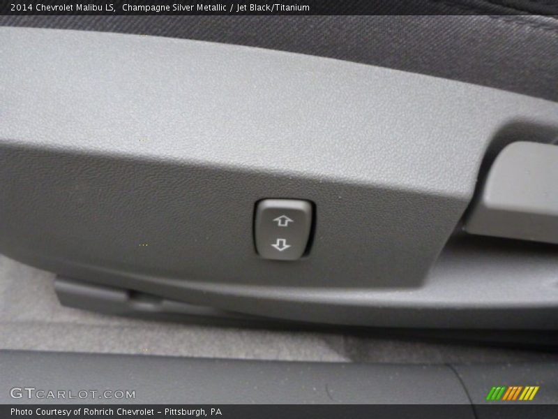 Champagne Silver Metallic / Jet Black/Titanium 2014 Chevrolet Malibu LS