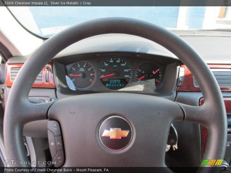 Silver Ice Metallic / Gray 2009 Chevrolet Impala LS