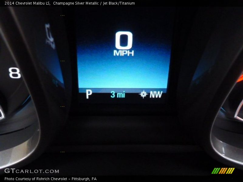 Champagne Silver Metallic / Jet Black/Titanium 2014 Chevrolet Malibu LS