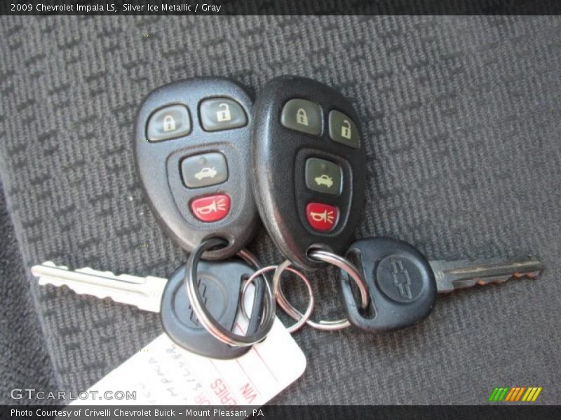 Silver Ice Metallic / Gray 2009 Chevrolet Impala LS