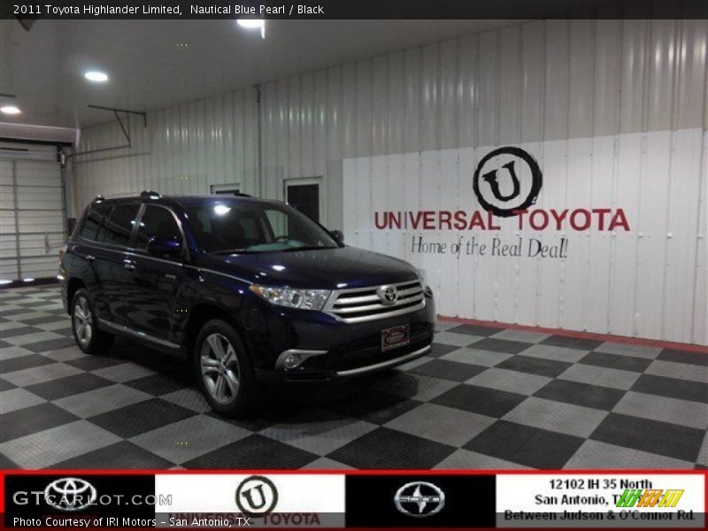 Nautical Blue Pearl / Black 2011 Toyota Highlander Limited