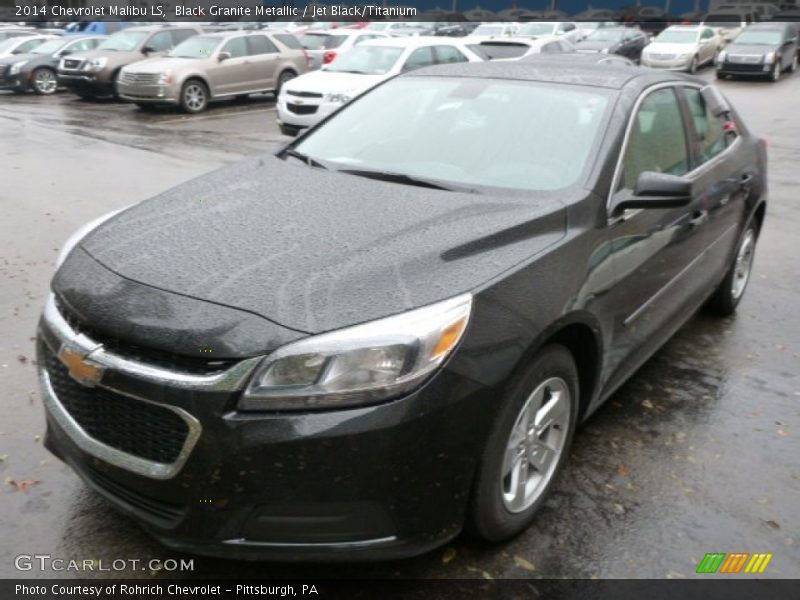 Black Granite Metallic / Jet Black/Titanium 2014 Chevrolet Malibu LS