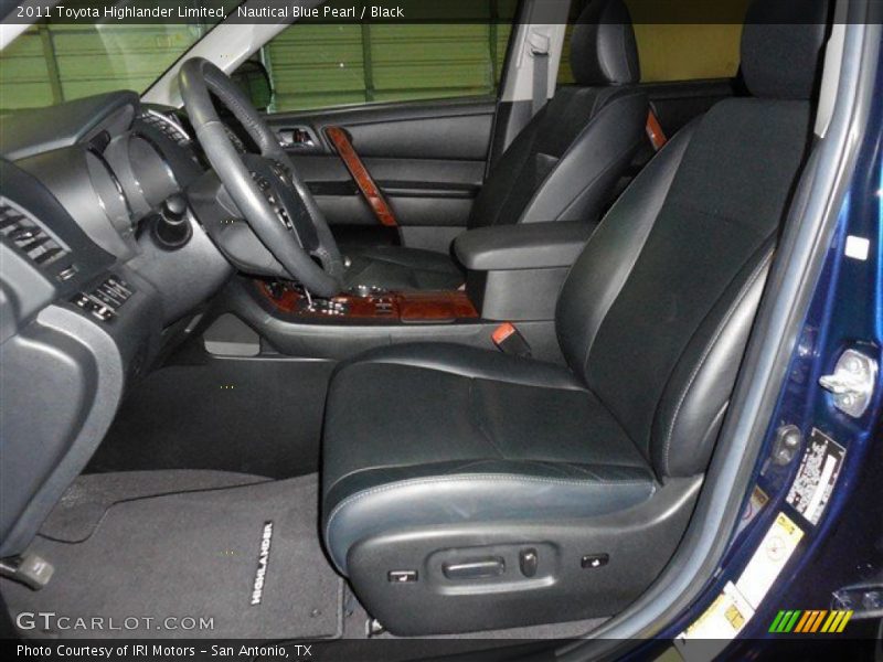 Nautical Blue Pearl / Black 2011 Toyota Highlander Limited