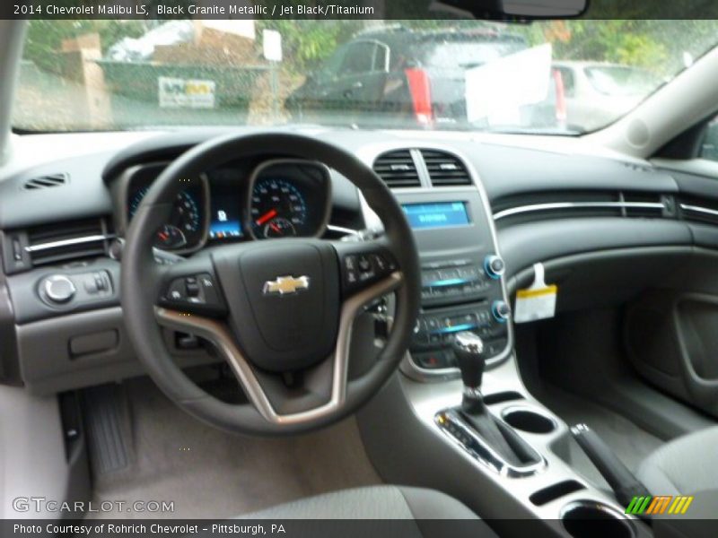 Black Granite Metallic / Jet Black/Titanium 2014 Chevrolet Malibu LS