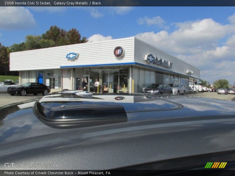 Galaxy Gray Metallic / Black 2008 Honda Civic Si Sedan