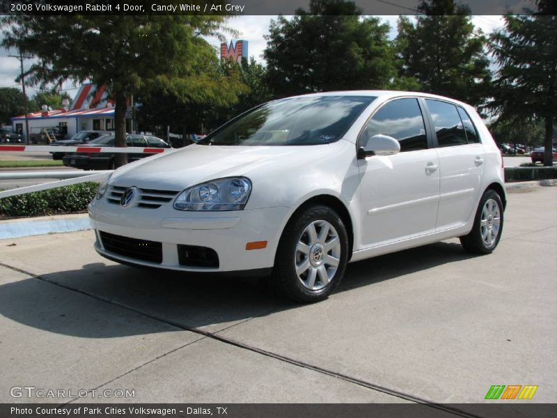 Candy White / Art Grey 2008 Volkswagen Rabbit 4 Door