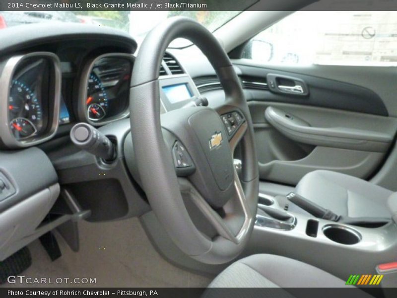 Black Granite Metallic / Jet Black/Titanium 2014 Chevrolet Malibu LS