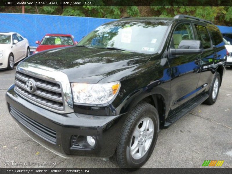 Black / Sand Beige 2008 Toyota Sequoia SR5 4WD