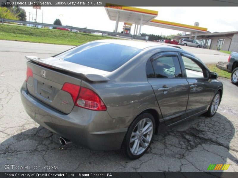 Galaxy Gray Metallic / Black 2008 Honda Civic Si Sedan