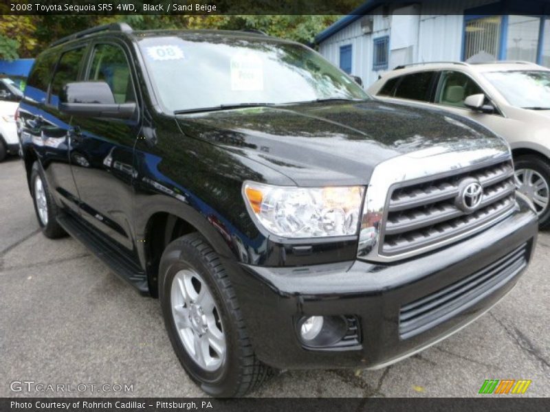 Black / Sand Beige 2008 Toyota Sequoia SR5 4WD