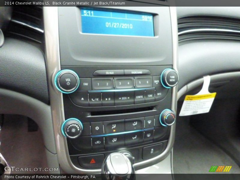 Black Granite Metallic / Jet Black/Titanium 2014 Chevrolet Malibu LS