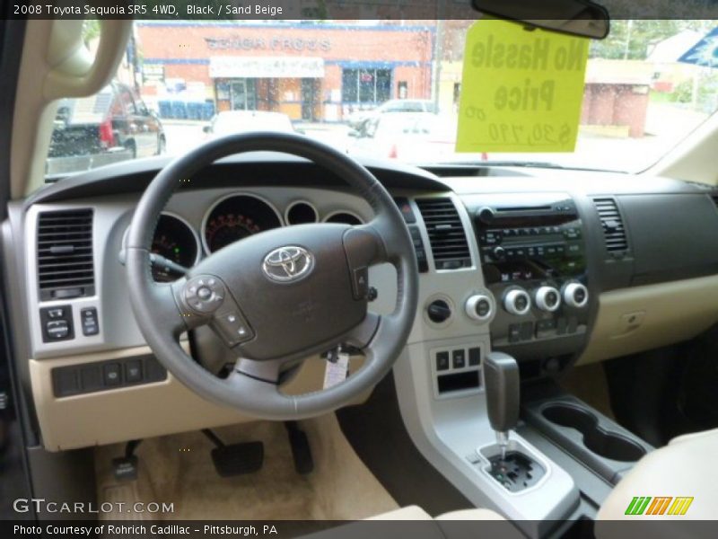 Black / Sand Beige 2008 Toyota Sequoia SR5 4WD