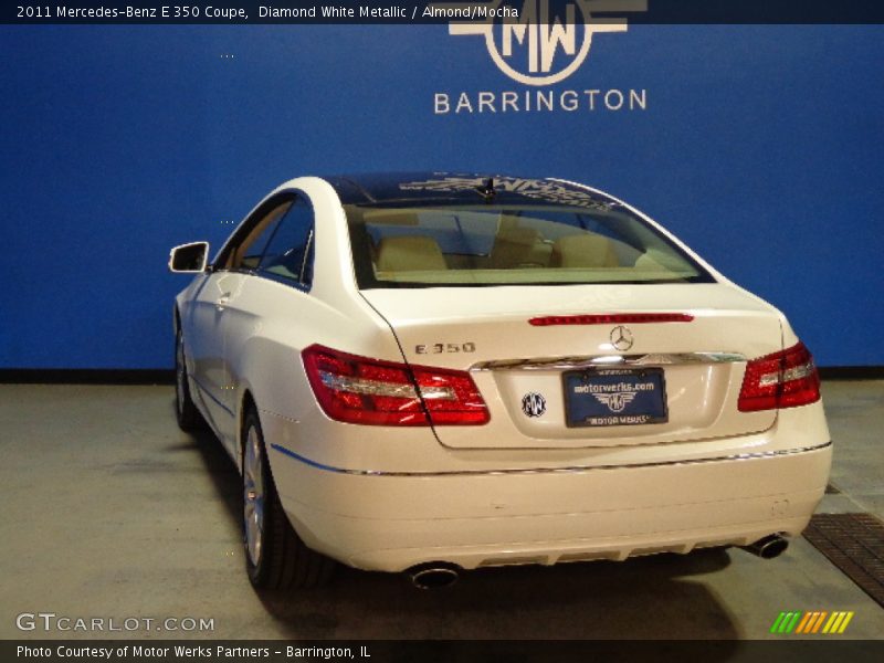Diamond White Metallic / Almond/Mocha 2011 Mercedes-Benz E 350 Coupe