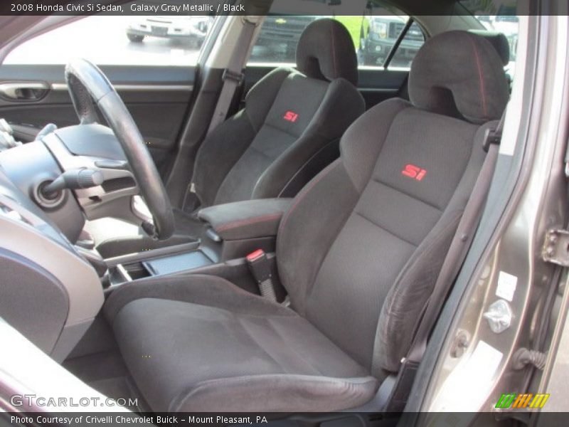 Galaxy Gray Metallic / Black 2008 Honda Civic Si Sedan