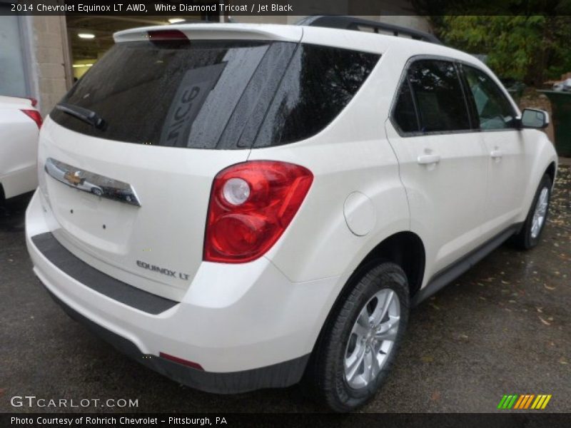 White Diamond Tricoat / Jet Black 2014 Chevrolet Equinox LT AWD