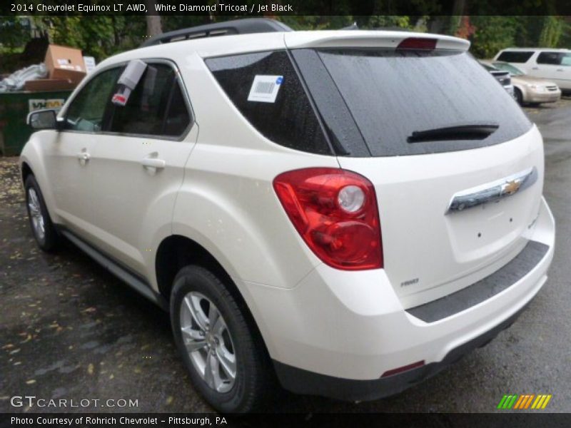 White Diamond Tricoat / Jet Black 2014 Chevrolet Equinox LT AWD