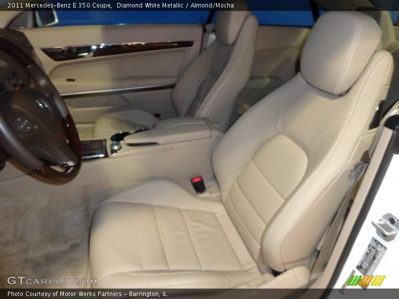 Diamond White Metallic / Almond/Mocha 2011 Mercedes-Benz E 350 Coupe