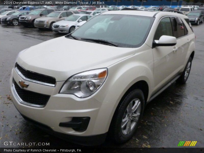 White Diamond Tricoat / Jet Black 2014 Chevrolet Equinox LT AWD