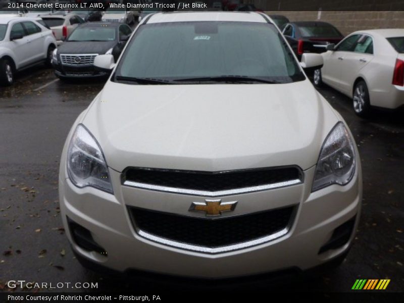 White Diamond Tricoat / Jet Black 2014 Chevrolet Equinox LT AWD
