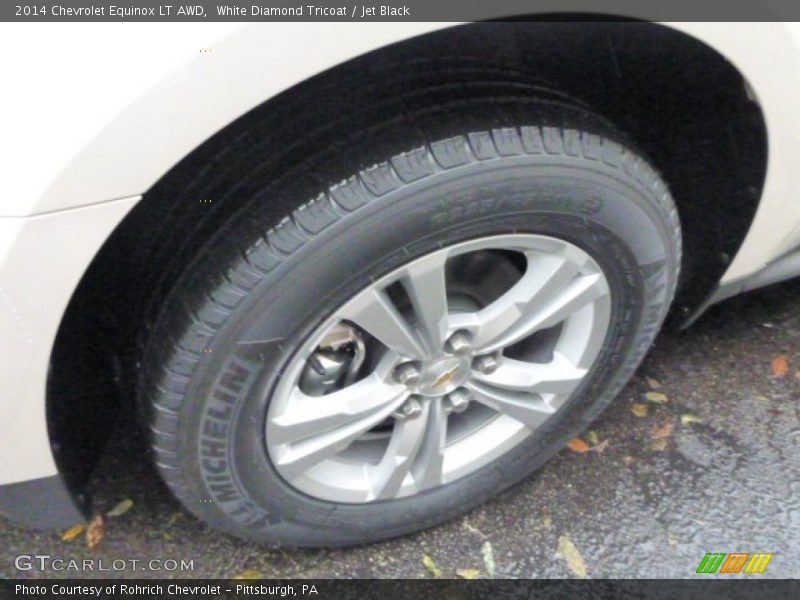 White Diamond Tricoat / Jet Black 2014 Chevrolet Equinox LT AWD