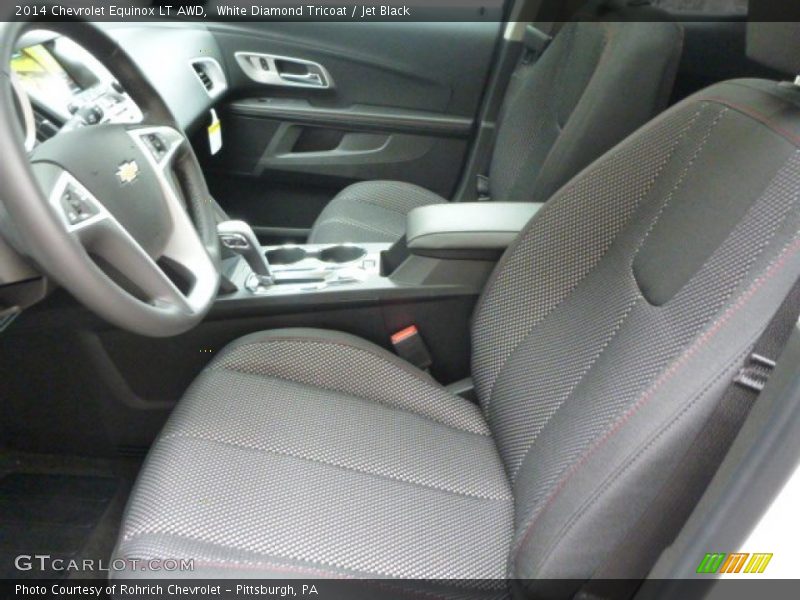 White Diamond Tricoat / Jet Black 2014 Chevrolet Equinox LT AWD