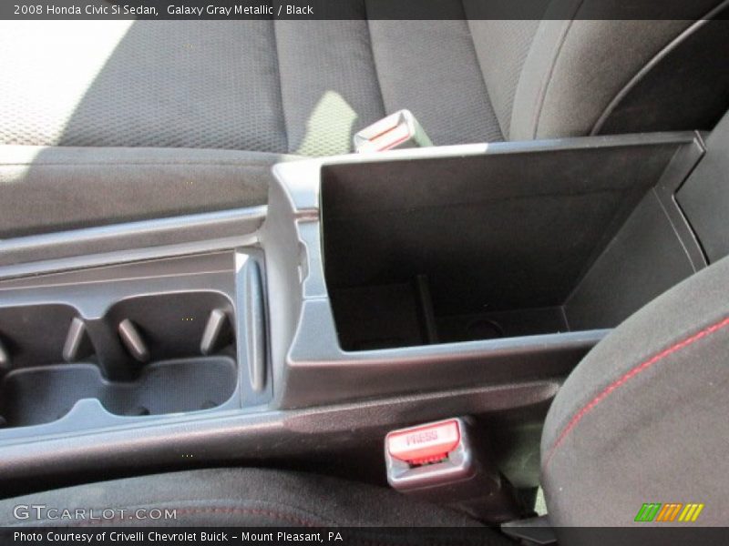 Galaxy Gray Metallic / Black 2008 Honda Civic Si Sedan