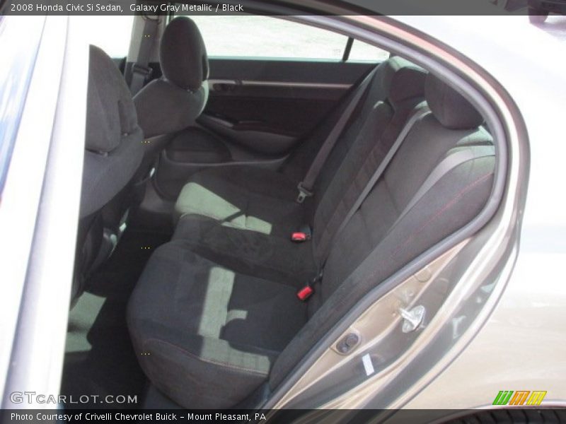 Galaxy Gray Metallic / Black 2008 Honda Civic Si Sedan