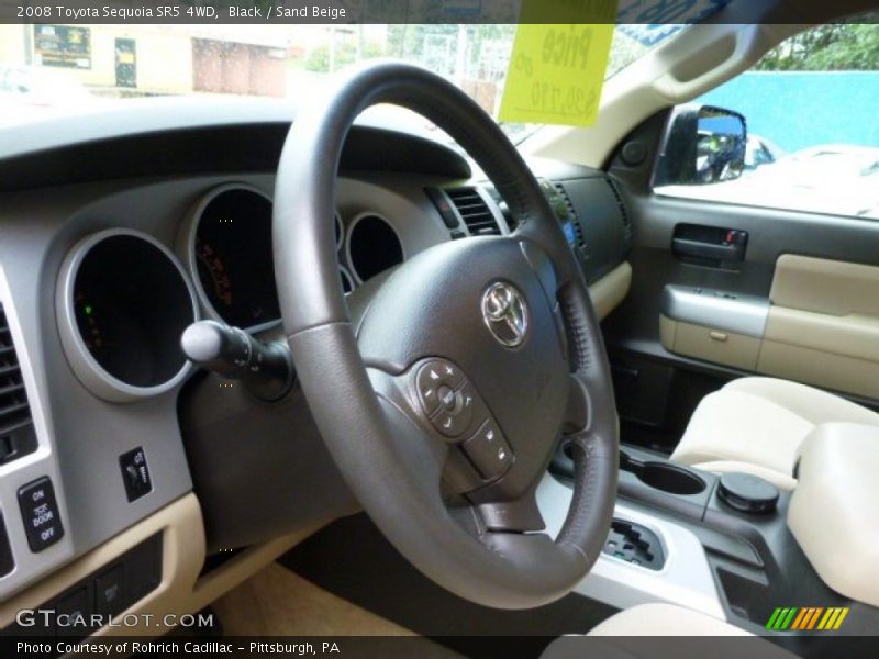 Black / Sand Beige 2008 Toyota Sequoia SR5 4WD