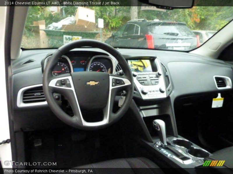 White Diamond Tricoat / Jet Black 2014 Chevrolet Equinox LT AWD