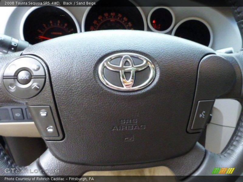 Black / Sand Beige 2008 Toyota Sequoia SR5 4WD