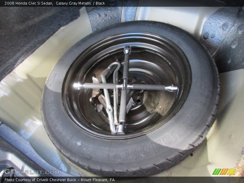 Galaxy Gray Metallic / Black 2008 Honda Civic Si Sedan