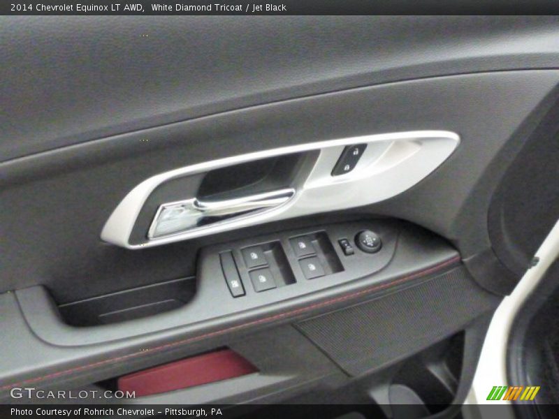 White Diamond Tricoat / Jet Black 2014 Chevrolet Equinox LT AWD