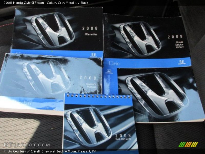Galaxy Gray Metallic / Black 2008 Honda Civic Si Sedan