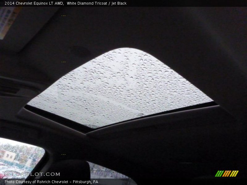 White Diamond Tricoat / Jet Black 2014 Chevrolet Equinox LT AWD