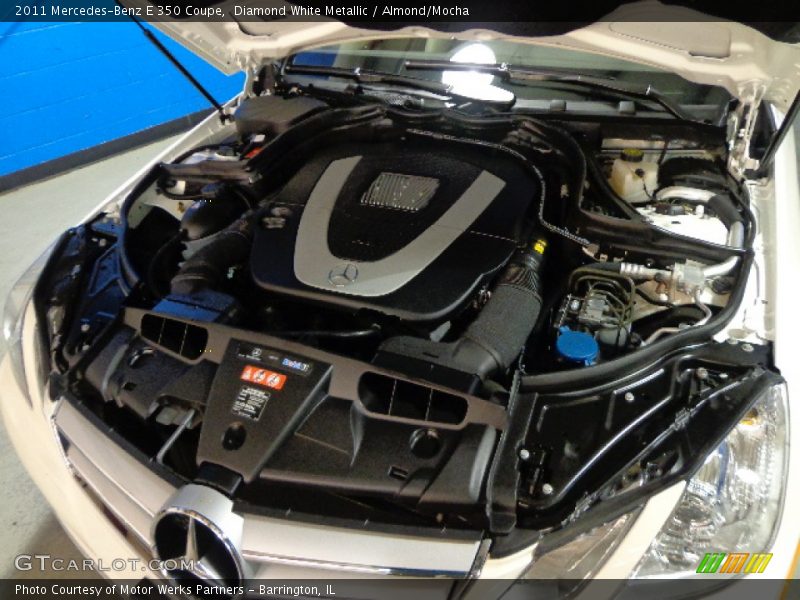 Diamond White Metallic / Almond/Mocha 2011 Mercedes-Benz E 350 Coupe