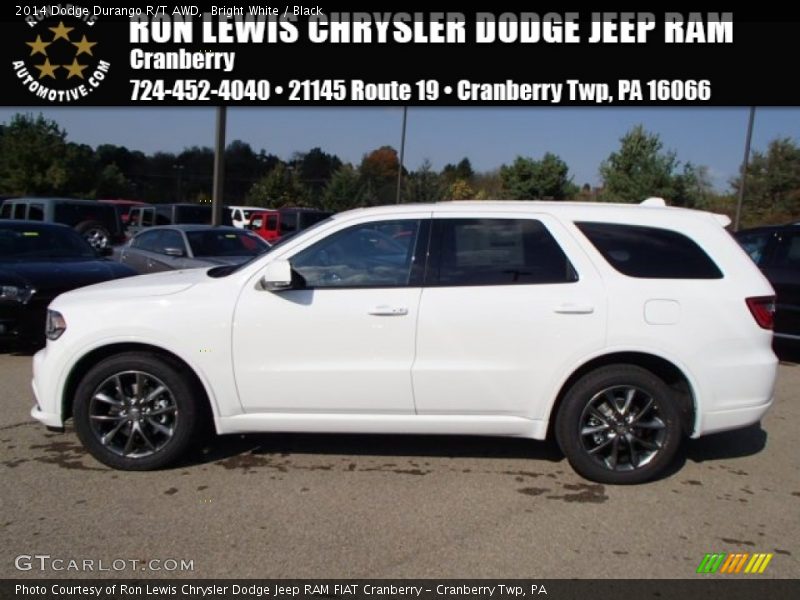 Bright White / Black 2014 Dodge Durango R/T AWD