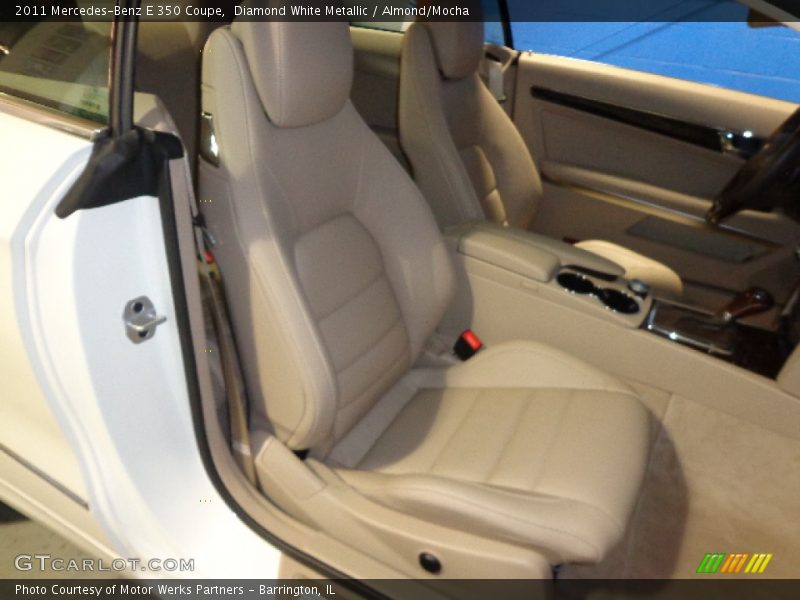 Diamond White Metallic / Almond/Mocha 2011 Mercedes-Benz E 350 Coupe