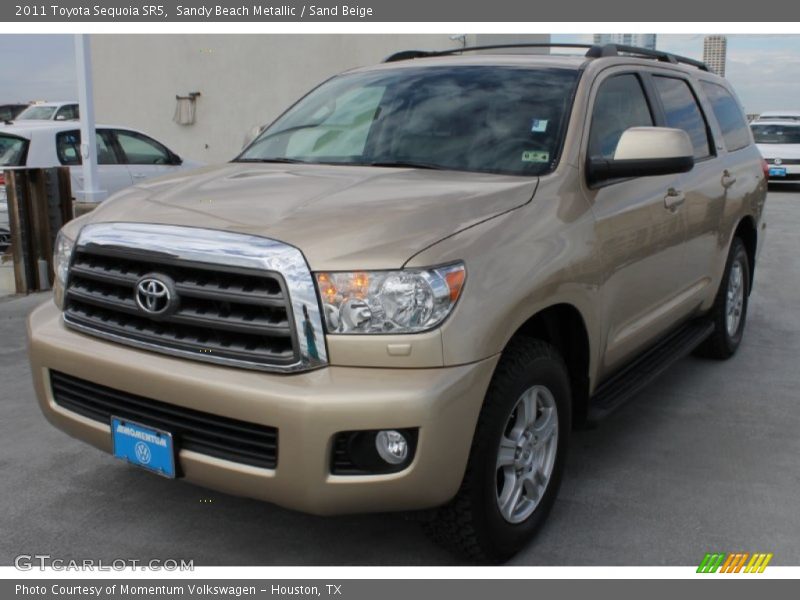 Sandy Beach Metallic / Sand Beige 2011 Toyota Sequoia SR5