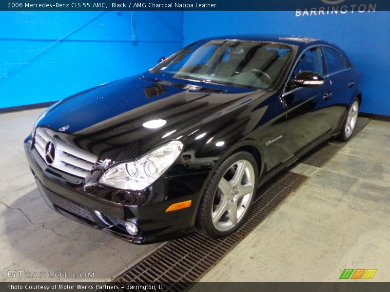 Black / AMG Charcoal Nappa Leather 2006 Mercedes-Benz CLS 55 AMG