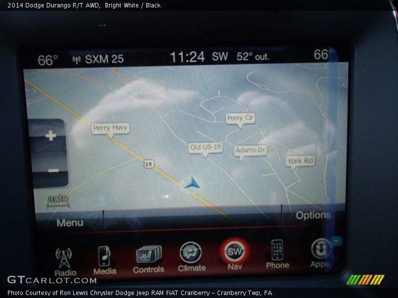 Bright White / Black 2014 Dodge Durango R/T AWD