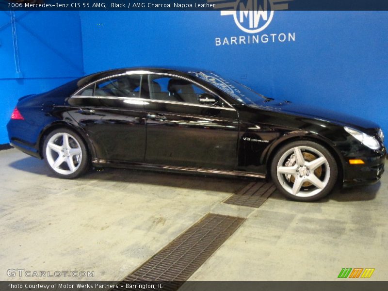 Black / AMG Charcoal Nappa Leather 2006 Mercedes-Benz CLS 55 AMG