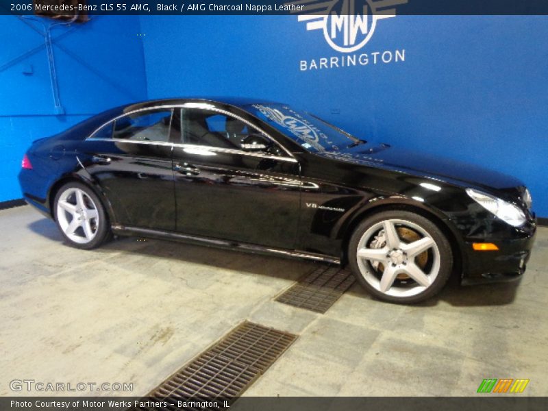 Black / AMG Charcoal Nappa Leather 2006 Mercedes-Benz CLS 55 AMG