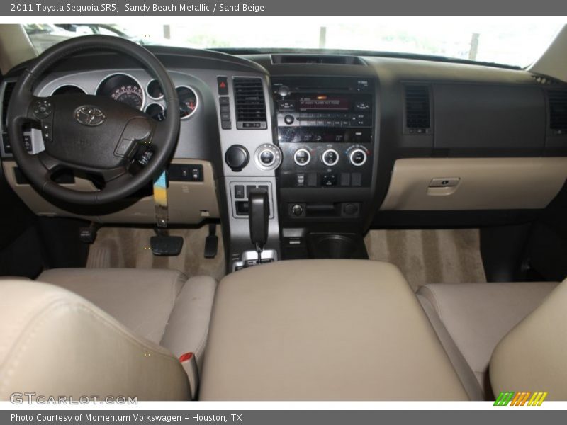 Sandy Beach Metallic / Sand Beige 2011 Toyota Sequoia SR5