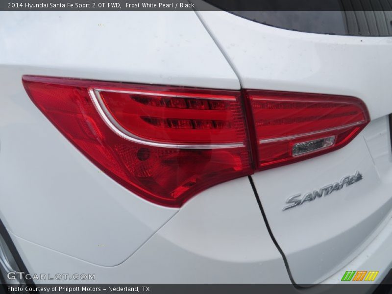 Frost White Pearl / Black 2014 Hyundai Santa Fe Sport 2.0T FWD