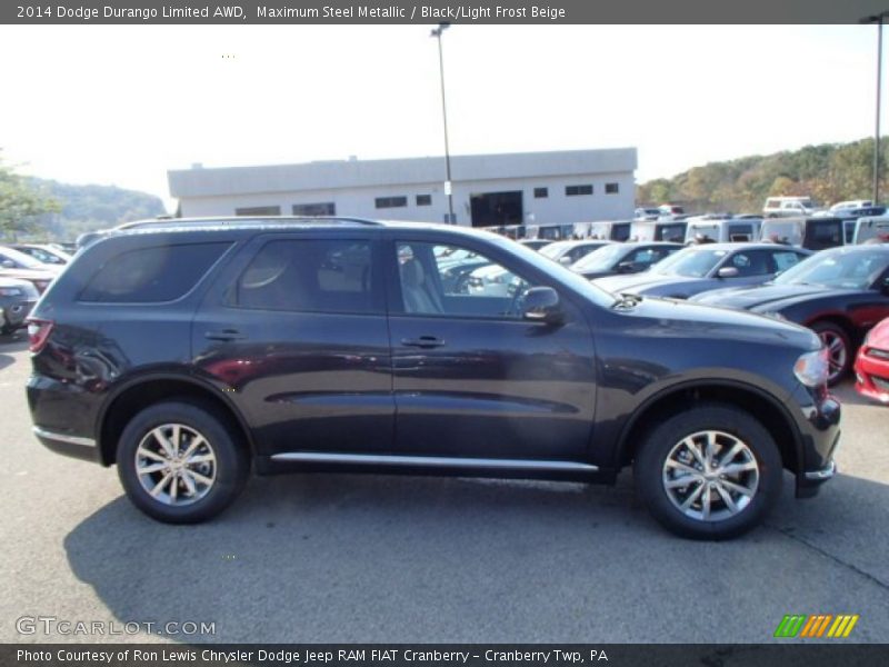 Maximum Steel Metallic / Black/Light Frost Beige 2014 Dodge Durango Limited AWD
