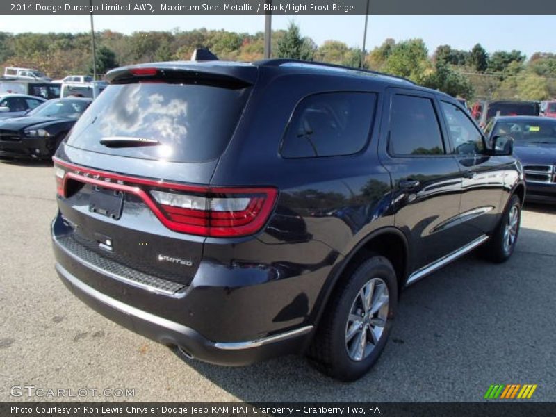 Maximum Steel Metallic / Black/Light Frost Beige 2014 Dodge Durango Limited AWD