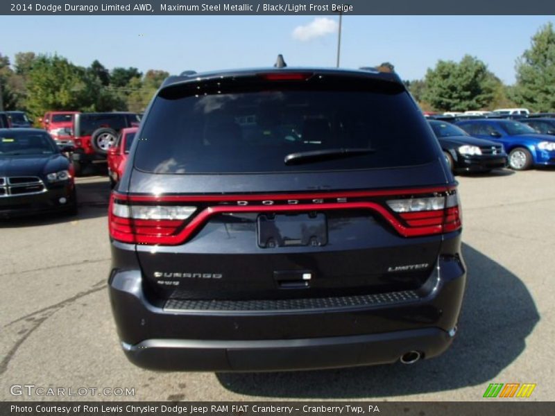 Maximum Steel Metallic / Black/Light Frost Beige 2014 Dodge Durango Limited AWD